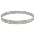 Cercle à tarte cannelé perforé inox De Buyer