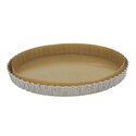 Moule à tarte inox perforé et cannelé fond amovible De Buyer Moule à tarte inox perforé et cannelé fond amovible De Buyer