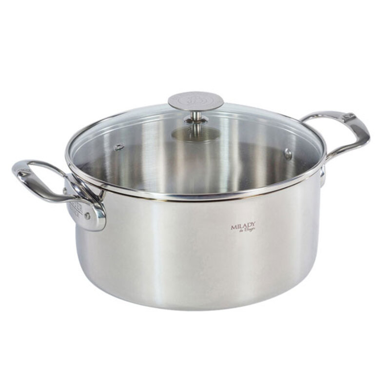 Couvercle inox Ø 16 cm. Pour casserole, sauteuse, marmite - Matfer