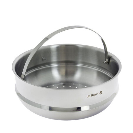 Passoire cuit-vapeur inox 24 cm De Buyer