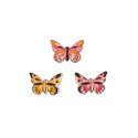 Papillons relief assortis chocolat blanc (x128)