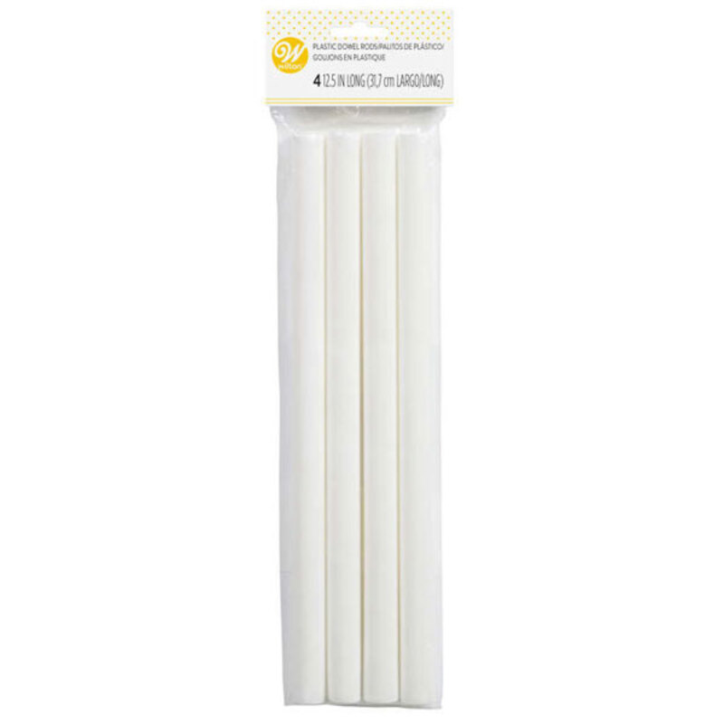 Dowel rods plastique pièce montée Wilton 31 cm (x4)