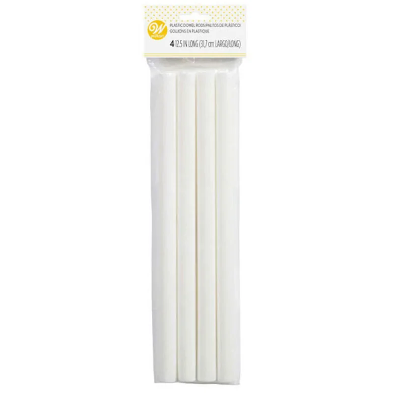 Dowel rods plastique pièce montée Wilton 31 cm (x4)