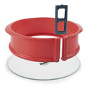 Moule à manqué démontable rond silicone fond verre 26 cm Moule à manqué démontable rond silicone fond verre 26 cm
