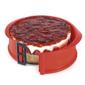 Moule à manqué démontable rond silicone fond verre 26 cm Moule à manqué démontable rond silicone fond verre 26 cm