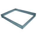 Rectangle inox 40 x 30 x 4.5 cm
