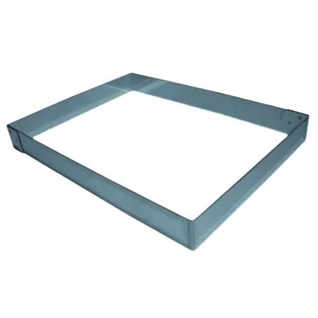 Rectangle inox 40 x 30 x 4.5 cm