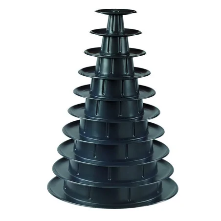 Pyramide à macarons noire