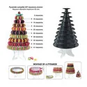 Pyramide à macarons noire