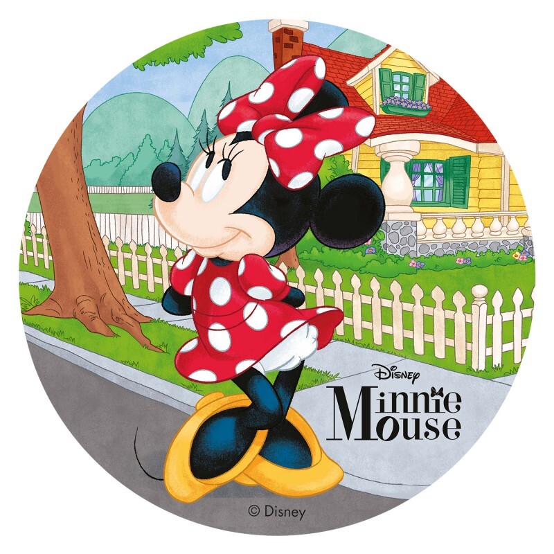 Minnie Décoration de gâteau comestible disque Azyme Sucre