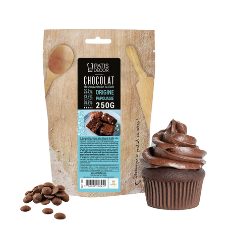 Pistoles Chocolat au Lait origine Papouasie Patisdécor