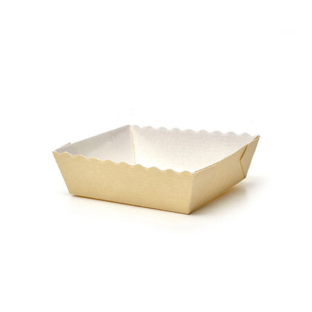 Moule à gâteau jetable carton carré 4,5 cm (x80) - Nordia