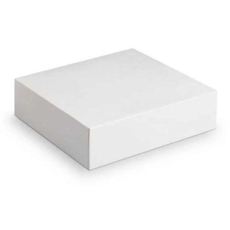 Boîte à gâteaux blanche 14 x 14 x 7 cm (x50)