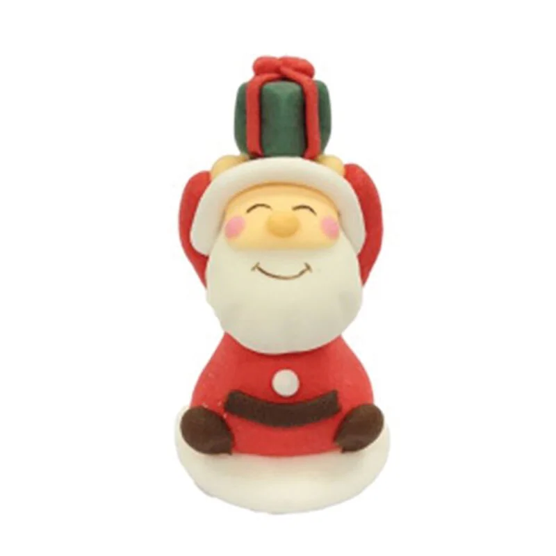 Décor comestible Père Noël cadeau