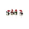 Pingouins assortis sur pique (x4)