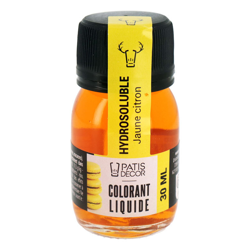 Colorant alimentaire en poudre Jaune Citron 20gr - Colichef