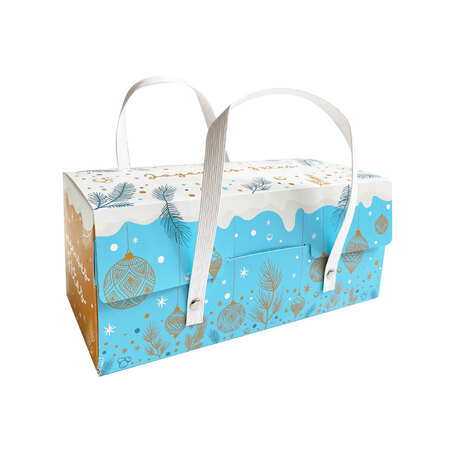 Boîte à Bûche 50x11cm Noël Féerique (x25) - , Achat, Vente