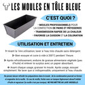 Moule à tartelette cannelée tôle bleuie 9 cm Moule à tartelette cannelée tôle bleuie 9 cm