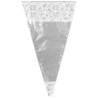 Cornet à confiseries décor blanc Patisdécor (x10)