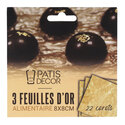 Feuilles d'or alimentaire (x3)