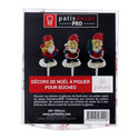Pères Noël résine assortis sur pique (x30) Pères Noël résine assortis sur pique (x30)