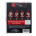 Pères Noël ronds résine assortis sur pique (x30) Pères Noël ronds résine assortis sur pique (x30)