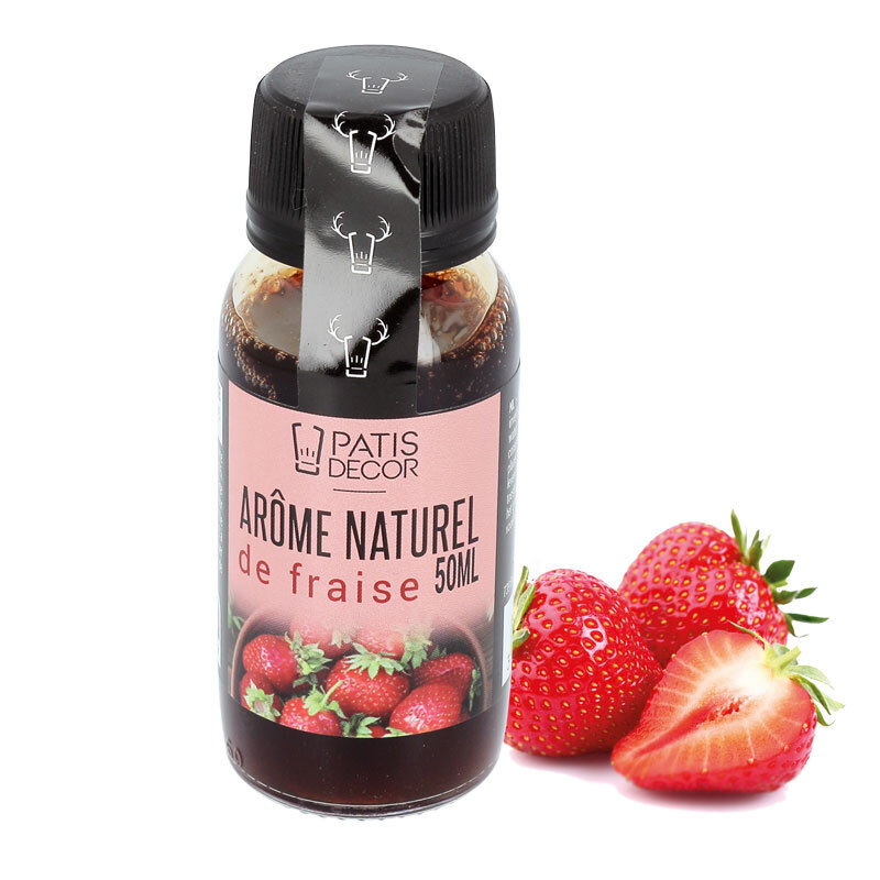 Arôme concentré VDP de Yaourt Fraise fruité. Arôme 100% français