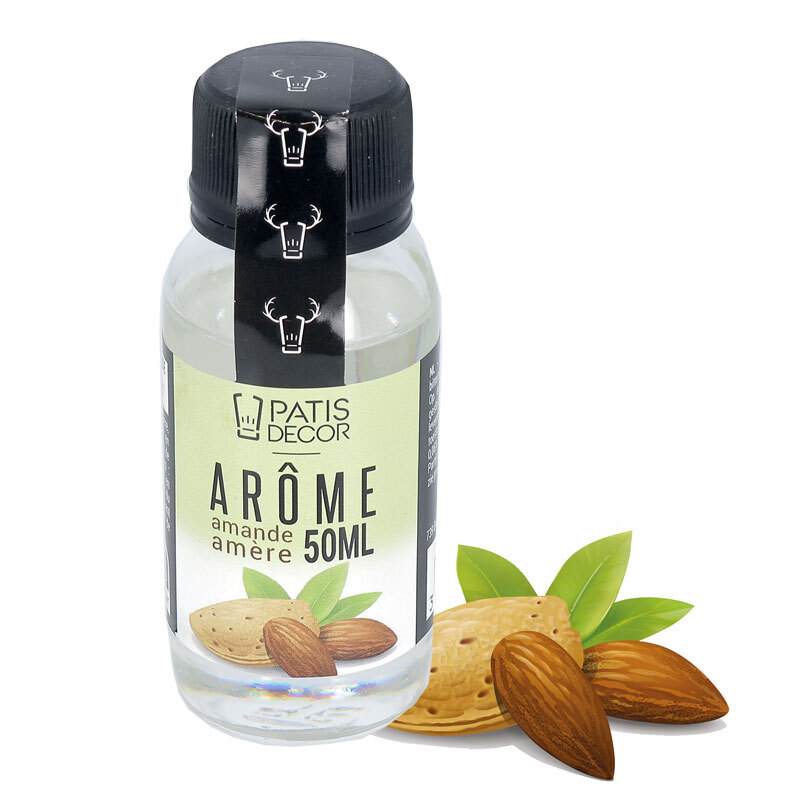 LA PATELIÈRE - Arôme Naturel d’Amande Amère - Fabrication Française - 100%  Naturel, Sans OGM - Arôme Alimentaire, Ingrédient pour Cuisine et