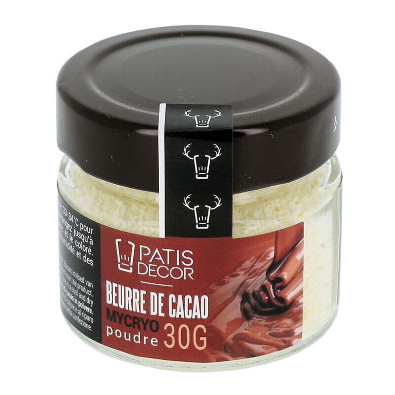 Poudre de Beurre de Cacao mycryo Patisdécor 30 g