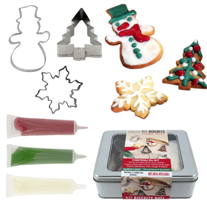 Lot De 8 Mini Boîtes En Métal De Noël - Petites Boîtes à Biscuits Ou Bougies DIY - Motifs Classiques De Noël