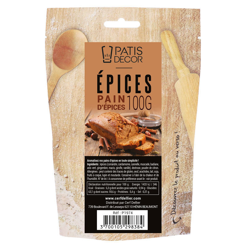 MELANGE PAIN D'EPICES - Sachet 100g x 20 