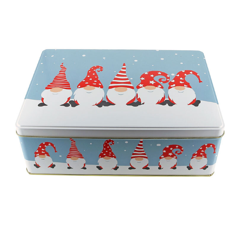 Boîtes à biscuits gigognes rectangulaires en métal (x3) Boîtes à biscuits gigognes rectangulaires en métal (x3)