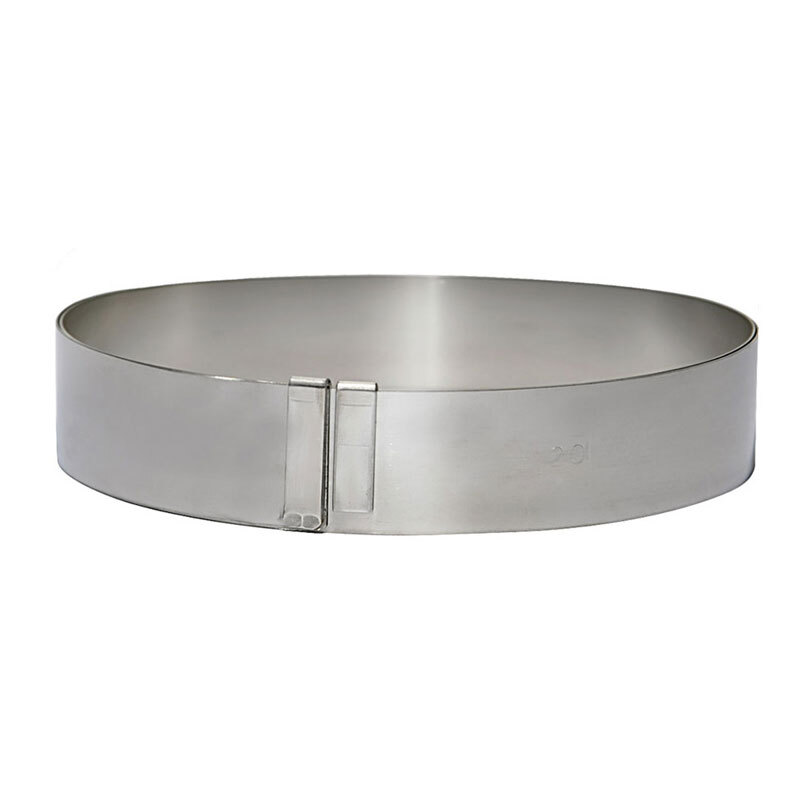 Cercle Pâtisserie Réglable Inox Hauteur 8,5 cm