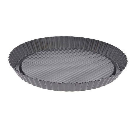 Moule à tarte fond amovible acier émaillé 30 cm Patisse