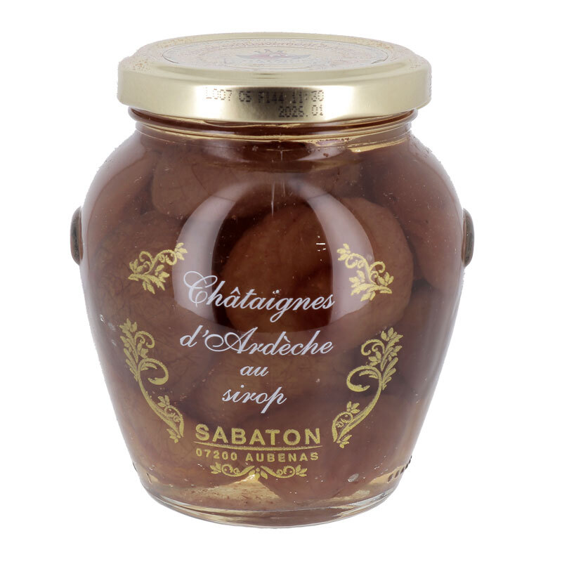 Châtaignes d'Ardèche au sirop AOP Sabaton 380 g