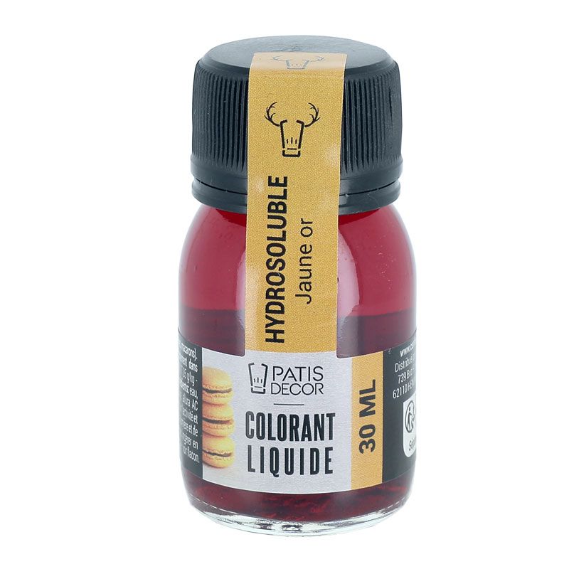 Colorant alimentaire Jaune Or Patisdécor 30 ml