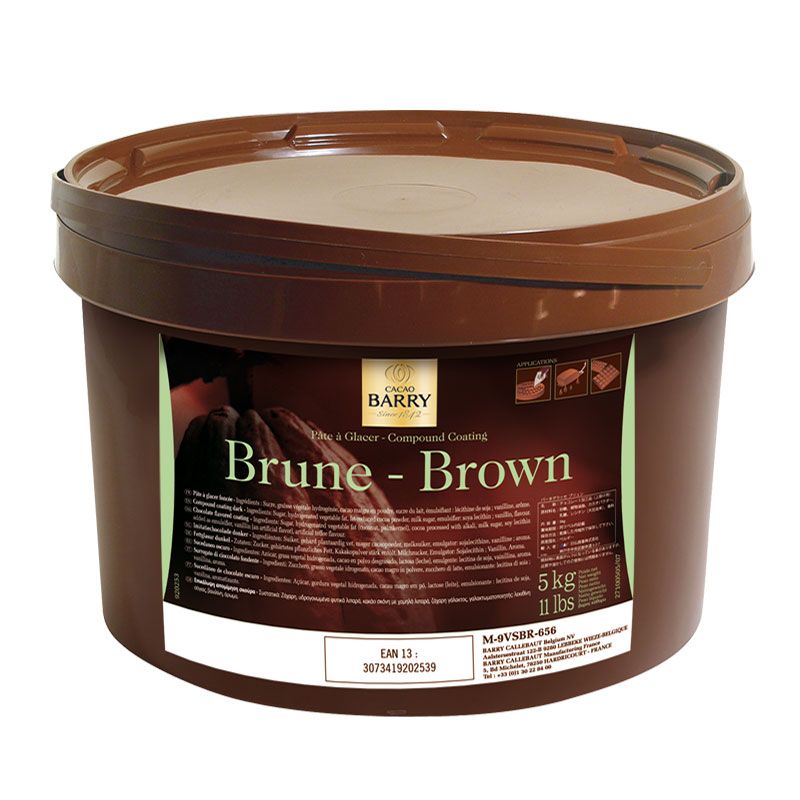 Pâte à glacer brune Barry 5 kg