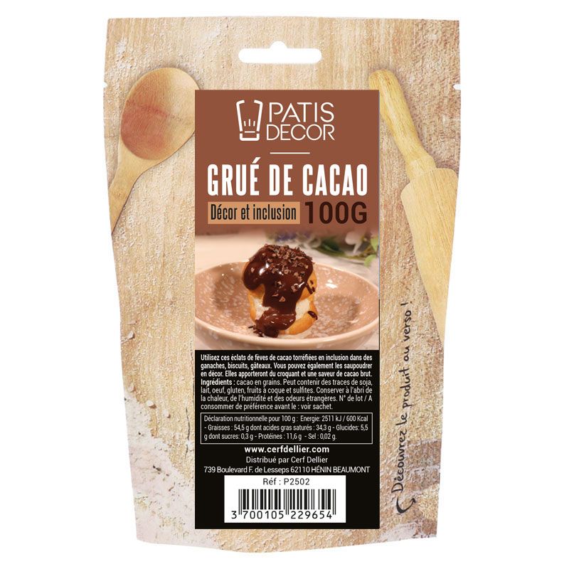 Grué de cacao 100 g Patisdécor