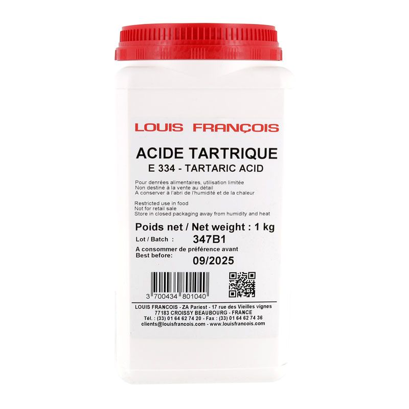 Acide Tartrique E334 1 kg