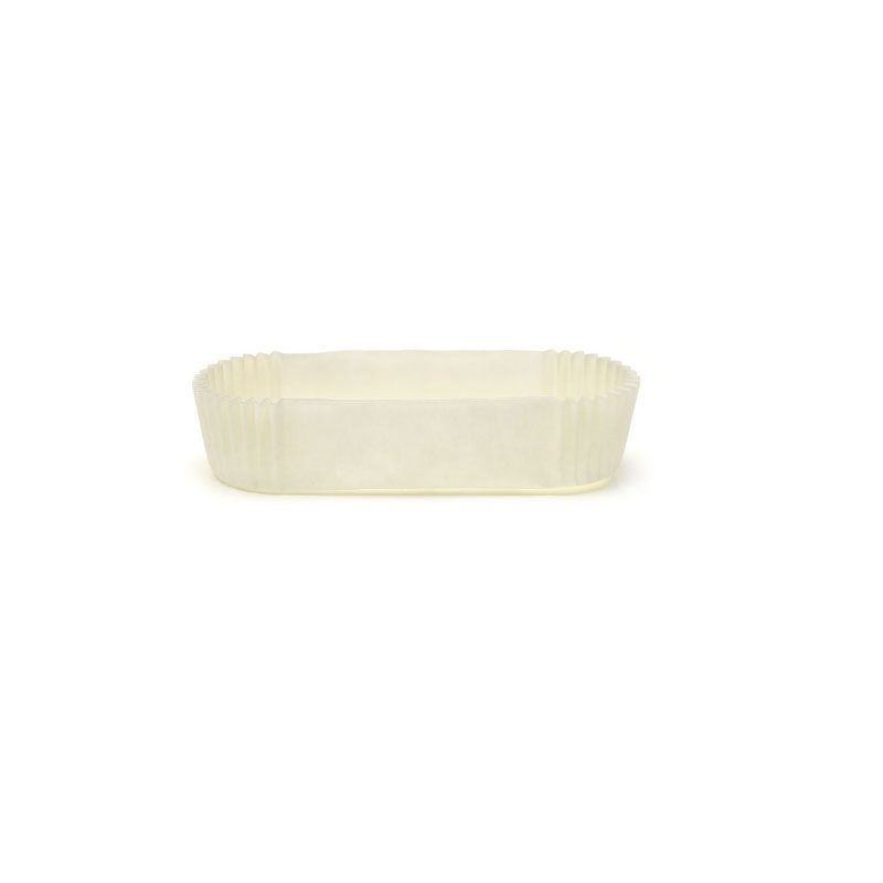 Caissette ovale plissée blanche n°88 (x1000)