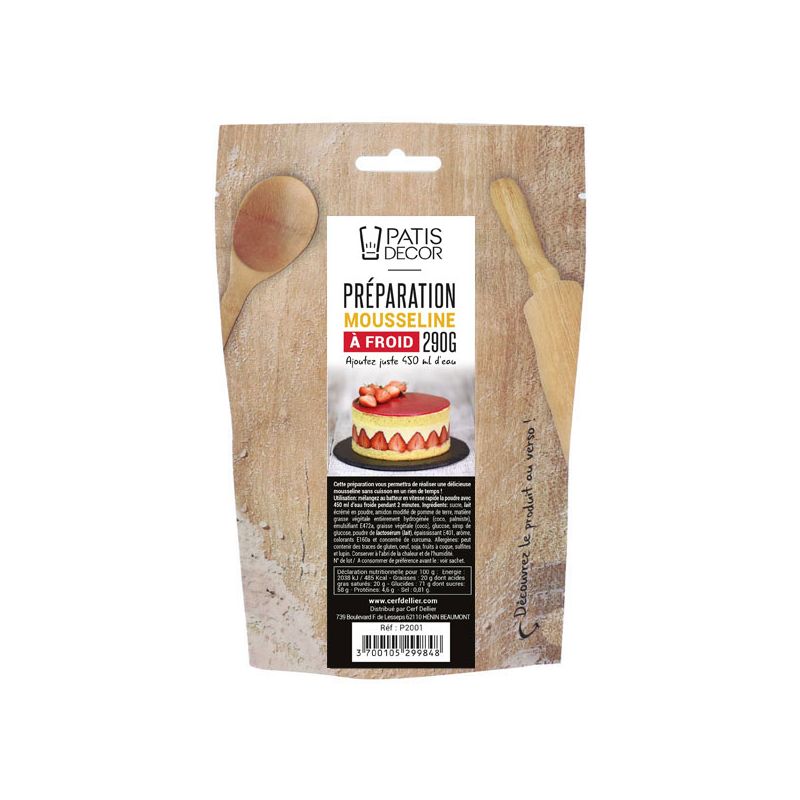 Préparation mousseline à froid Patisdécor 290 g