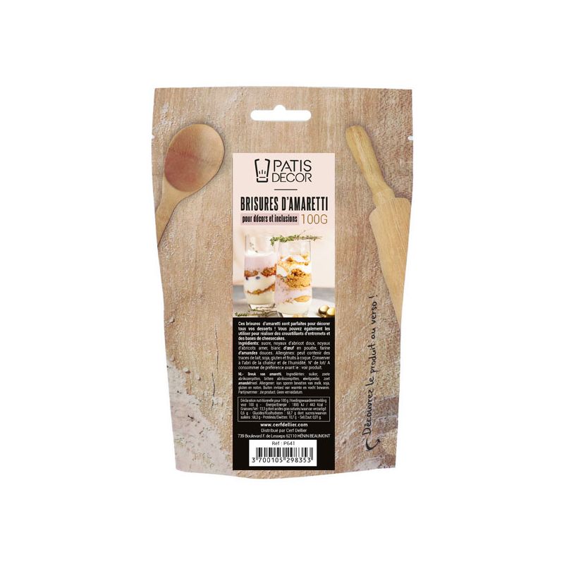 Brisures d'amaretti Patisdécor 100 g