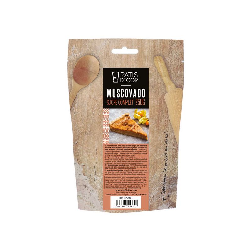 Sucre muscovado Patisdécor 250 g