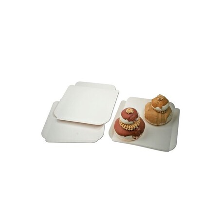 Support Gâteau Carton Rond Or/Noir Avec Languette 6cm