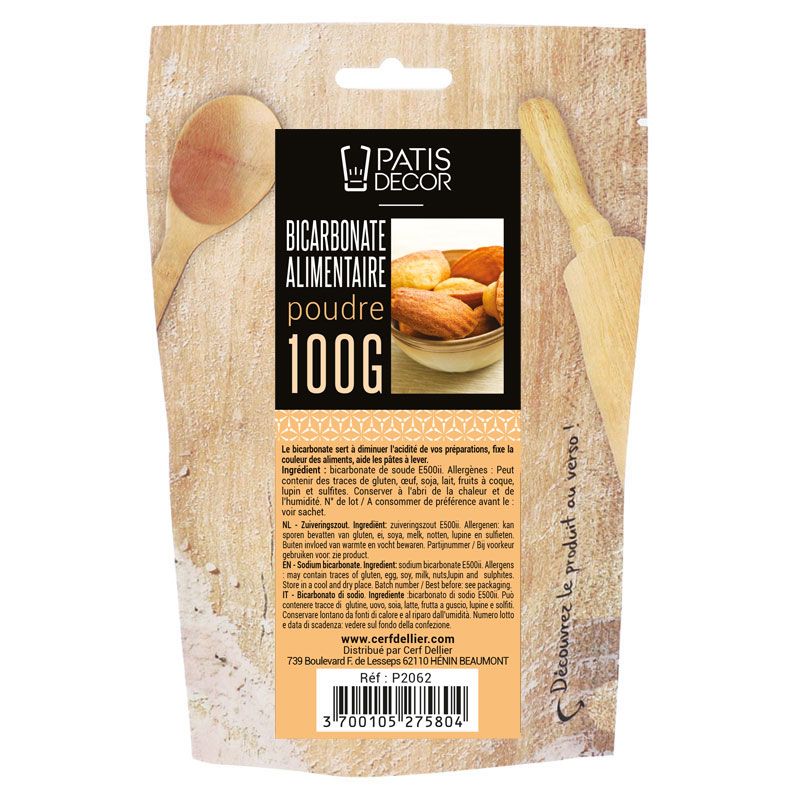 Bicarbonate alimentaire Patisdécor 100 g