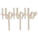 Cake topper Ho Ho Ho en bois Patisdécor