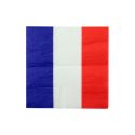 50 Serviettes de table bleu blanc rouge