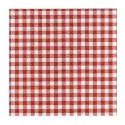 50 Serviettes de table vichy rouge