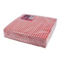 50 Serviettes de table vichy rouge