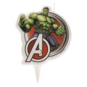 Bougie anniversaire 2D Hulk Avengers